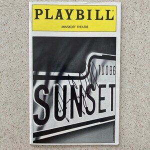 Alan Campbell (Only) Signed Playbill Sunset Boulevard Feb 1997 ELAINE PAIGE Blvd